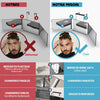 Kit : tondeuse miroir 360 LED 3 voies pour coiffeur Kit : miroir de barbier à trois voies + tondeuse professionnelle sans fil avec autonomie de 3 heures, 4 protections