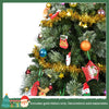 Sapin de Noël Artificiel en PVC 165cm avec 800 Pointes, 3 Parties pour Montage Facile, Compact, Support Métallique