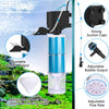 Filtre Aquarium, 570 L/H Débit Réglable Pompe et Filtre pour Aquarium, 4 en 1 Filtre éponge de 10 W avec Compartiment de Filtration, Facile à Nettoyer, pour Aquariums de 300 L