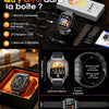 Montre Connectée Homme, 2.01'' Smartwatch avec LED Lampe, 100+ Modes Sportifs, Étanchéité IP68, Appels Bluetooth Smartwatch Militaire, Surveillance Cardiaque 24H,Sommeil, SpO2, Android/iOS