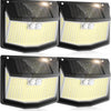 Lot de x4 Lampe Solaire Exterieur Detecteur Mouvement: 248 LED Solaire Extérieur Projecteur avec Détecteur de Mouvement 3 Modes 270° Eclairage Lumiere Sécurité sans Fil IP65 Etanche