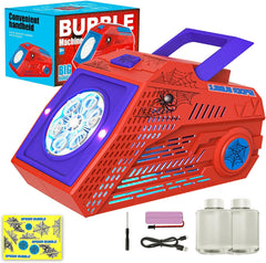 Machine à Bulles Professionnelle à Batterie, Automatique pour Enfants, Plus de 10000 Bulles par Minute, avec Liquide à Bulles