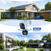 Ctronics 4G LTE AOV Camera Exterieur sans Fil Solaire, Camera sans WiFi Caméra de Surveillance Extérieur à Double Objectif 2K, Suivi Automatique, Enregistrement 24/7, Détection IA, Camera Carte Sim