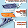 Rasoir Dos et Corps Manche Long Ergonomique Lame Double Tranchant