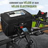 Sacoche Velo Guidon avec Adaptateur pour vélo et e-Bike, 6L Panier Velo Avant Etanche Accessoire Support Telephone trotinette Electrique Porte Scooter Pochette Sac VTT