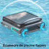 Skimmer WYBOT F1 Piscine Hors Sol Double Énergie (Solaire + Batterie), Nettoie La Surface De L’Eau, Pilotage par App, Fonctionne 24h/24, pour Toutes Piscines – Robot Piscine sans Fil