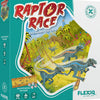 Asmodee - Raptor Race - FlexiQ - Jeux de société - Jeu de Course Tactique - Jeu Enfant 6 Ans - 2 à 5 Joueurs - 20 Min - Figurines Dinosaures - Plateau Double-Face - Version française