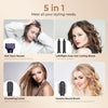 Air Brush Styler 5en1 Brosse Soufflante Chauffante Brushing Sèche-Cheveux Ionique Boucleur a Cheveux à Air Brosse à Lissante Embout de Sèche-cheveux Ensemble de Coiffure VIOLET