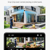 Caméra Surveillance WiFi avec Double Objectif 2MP+2MP, Caméra Motorisée Extérieure, 360° Vue Détection Humaine/Véhicule, Audio Bidirectionnel, Sirène Alarme, Vision Nocturne en Couleur