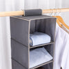 Range Chaussures Suspendu 5 Compartiments Rangement Armoire Pliable Organiseur Vêtements Chaussures