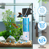 Filtre Aquarium, 570 L/H Débit Réglable Pompe et Filtre pour Aquarium, 4 en 1 Filtre éponge de 10 W avec Compartiment de Filtration, Facile à Nettoyer, pour Aquariums de 300 L