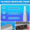 Grillage à Mailles Fines 1 m x 10 m, Grillage pour Volière 6 mm x 6 mm, Rouleau de Grillage Galvanisé, Grillage anti-campagnols, Grillage Métallique pour Lapins, Grillage pour Poules