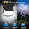 Lot de x4 Lampe Solaire Exterieur Detecteur Mouvement: 248 LED Solaire Extérieur Projecteur avec Détecteur de Mouvement 3 Modes 270° Eclairage Lumiere Sécurité sans Fil IP65 Etanche