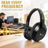 Casque Bluetooth sans Fil & Filaire, 115H d'autonomie Micro Intégré, Connexion Multipoint, Bluetooth 5.4, Câble 3.5mm, Son stéréo immersif, Confortable et Pliable, Rotation à 90°
