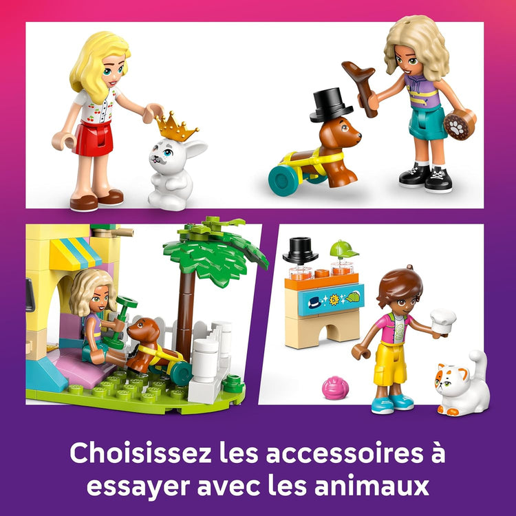 LEGO Friends Boutique d’Accessoires pour Animaux de Compagnie Inclut 3 Mini-poupées, Un Chat, Un Chien et Un Lapin 42650