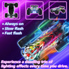 Monster Truck Voiture Télécommandée 1:20, 2,4 GHz 2WD Voiture Ttélécommandée Tout Terrain avec Éclairage de Carrosserie/Double Coque, High Speed Buggy RC Jouet