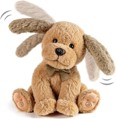 Jouet Peluche électronique Chien pour Enfants, électronique Doux Chien de Compagnie Chanteur d'oreilles, Répète ce Que tu dis Peluches et Animaux Interactifs