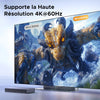 KVM Switch HDMI USB C 4K 60Hz 2 Entrées 1 Sortie avec 4 Ports USB 3.0 3A1C 5Gbps Commutateur KVM Câble HDMI et Câble USB-C Vidéo Inclus