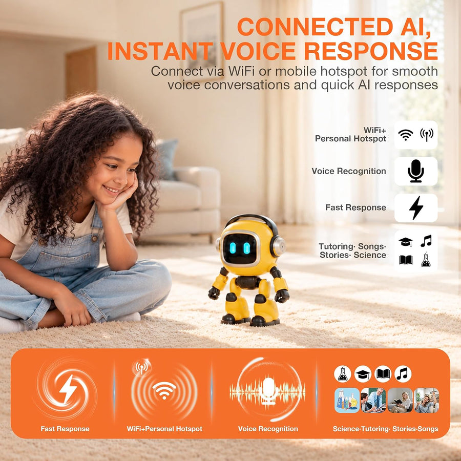Robot IA parlant français, conversations interactives et 4 modèles d’IA Profitez de conversations IA en français, découvrez de nouvelles idées et posez vos questions au quotidien avec un compagnon