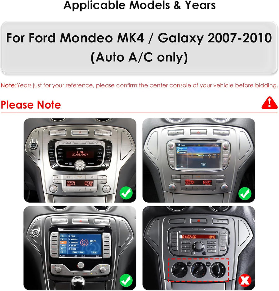 Autoradio 2G+64G Android 14 9,7" avec écran vertical pour Ford Mustang 2010-2014, prend en charge Carplay/Android Auto, commande au volant, Wi-Fi/4G, AM/FM