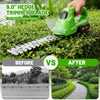 Sécateur à gazon et à arbustes sans fil 2 en 1 21 V avec tondeuse à arbustes de 19 cm, lame à gazon 10 cm, 25 000 tr/min, 2 batteries 1,5 Ah, chargeur, autonomie env. 60 min, pour jardin et pelouse