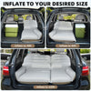 Matelas gonflable pour SUV avec pompe - Matelas gonflable de voiture d'extérieur pour dos SUV - Matelas de couchage portable BLANC