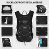 Sac à Dos d'hydratation 18L avec Poche d'hydratation 3L, Grand Sac de Rangement Daypack  Pour Vélo Course