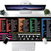 Grand tapis de souris - Ecriture allemand - Raccourcis clavier - Bureau Travail 30x79cm