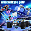 Monster Truck Voiture Télécommandée 1:20, 2,4 GHz 2WD Voiture Ttélécommandée Tout Terrain avec Éclairage de Carrosserie/Double Coque, High Speed Buggy RC Jouet
