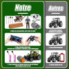 Tracteur Telecommandé Enfant, 6 Canaux Tracteur Télécommandé, Jouet Tracteur avec Grappin, Télécommande, Tracteur, Vache et Troncs d'arbre, Jouet Ferme