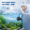 Mini Pompe à Vagues 8000L/H, 10W Pompe de Brassage pour Aquarium Wavemaker avec 4 Modes et 10 Niveaux Réglables, Orientable à 360°, pour Aquarium 70-350L Eau Douce et Salée