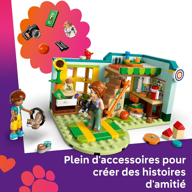 LEGO Friends La Chambre d’Autumn Jeu créatif sur Le thème de la Nature et des Animaux - 2 Mini-poupées et Un Furet 42646