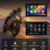 Carplay Moto 7 Pouces avec 2 Méthodes d'alimentation, GPS Moto Android Auto avec écran de Moto étanche 2,5D IPS, Double Assistant Bluetooth