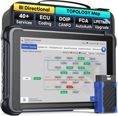 Scanner cartographie topologique, outil diagnostic IA 892BT PRO, 3 000 tests 40 services, codage ECU, authentification automatique FCA SGW, CANFD/DOIP, mises à jour gratuites à vie
