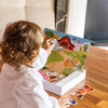 Goula Ferme magnétique Jouet Enfant Eveil 1er Age Jeu Educatif 12 Animaux de la Ferme en Bois magnétique A Assembler 10 Cartes modèles Dès 2 Ans