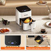 Air Fryer 2.5L Friteuse à Air Chaud Cuisson, Réchauffage, Rôtissage Mini Compacte et Silencieuse, panier antiadhésif et lavable au lave-vaisselle