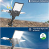 Lampadaires solaires d'extérieur, 6500 K ultra grands feux de stationnement commerciaux du crépuscule à l'aube, lampes de sécurité étanches IP67 à énergie solaire