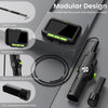 Caméra Endoscopique Articulée 210° Rotation Bidirectionnelle, Endoscope Industriel avec Lumière, Sonde 3.9mm, Tube Auto-Réinitialisable 1m, Écran IPS 5" Caméra d'Inspection