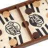 Sling Puck Jeu - Jeu de Plateau en Bois Massif de 16,5 Pouces, Bataille Luxueuse de Sling Puck pour des Nuits en Famille ou des Fêtes Entre Amis, de Bureau Classique et Compétitif