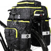 Sacoche Vélo Porte-Bagage Arrière 75L Sac à Dos Velo 3 en 1 avec Couverture Imperméable et Bandoulière Sac Velo Siège Étanche