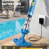 Aspirateur Piscine sans Fil avec Perche Rétractable, 60L/Min Aspirateur Spa Manuel Durée de Fonctionnement Jusqu'à 90 Minutes, 5200mAh Portable Rechargeable Balai Aspirateurs Piscine Hors Sol