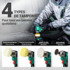 Mini Polisseuse sans Fil 12V, 75mm Mini Polisseuse Voiture Sans Balais et 55mm Ponceuse , 2 Batteries 2,0Ah, 2 Vitesses 2800-8300 tr/min pour Polissage/Lustrage/Ponçage/Cirage