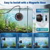 Mini Pompe à Vagues 8000L/H, 10W Pompe de Brassage pour Aquarium Wavemaker avec 4 Modes et 10 Niveaux Réglables, Orientable à 360°, pour Aquarium 70-350L Eau Douce et Salée