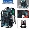 Sac à Dos Portable de Voyage Hommes Sac à Dos pour 14 Pouces Ordinateur Cartable avec Port de Chargement USB