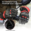 Gants Chauffants pour Moto, Interrupteur À Double Voltage, Batterie 3000mAh Ou Câble De Charge 12V Moto, Étanches Taille L