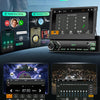 Autoradio Carplay Android Auto sans Fil avec écran rétractable électriquement de 7 Pouces,Radio FM 1 DIN avec Bluetooth, Mirror Link,2 USB/Type-C/SD avec caméra de recul/Commande au Volant