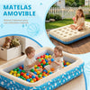 Matelas Gonflable Enfant, Lit Gonflable, 158×99×25 cm Lit Gonflable Enfant avec Barrières de Sécurité, Lit de Voyage, Surface Floculée,Lit Gonflable pour Maison,Sans Pompe Fournie