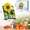 Jouets Brique de Construction Cadre Fleur Tournesol 666 Pièces 23x19cm Jeux Décoration Maison