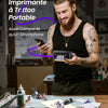 Mini Thermocopieur Tatouage pour Les Bras, Livré Avec 30 Feuilles de Papier Transfert 80x133 mm Idéal pour Les Petits Projets Créatifs, Imprimante Tatouage Bluetooth Compatible iPhone et iPad