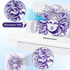 Imprimante Thermique Portable Sans Encre 300 DPI Bluetooth Sans Fil Thermocopieur Tatouage Compatible Android et iOS BLANC